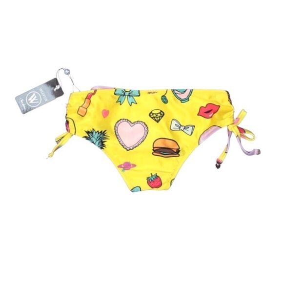 🆕Wildfox Emoji Print Yellow Bikini Bottom - Picture 2 of 5